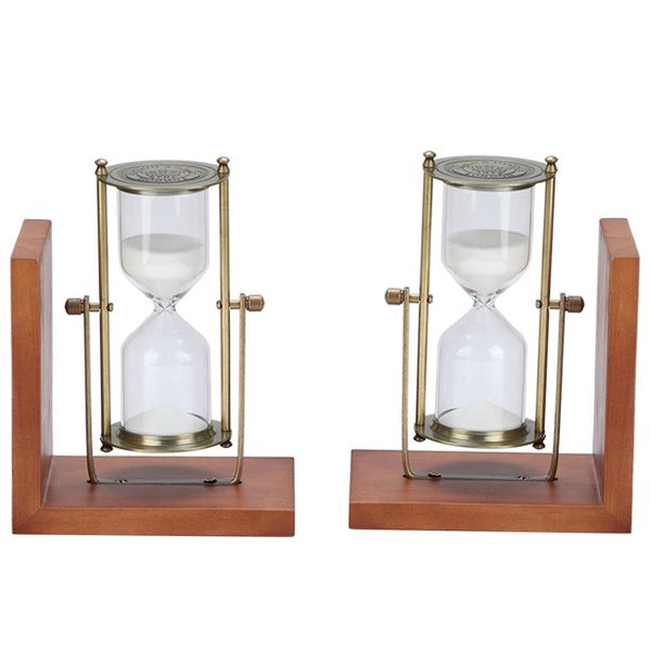 Reloj de Arena POSA LIBROS WHITE