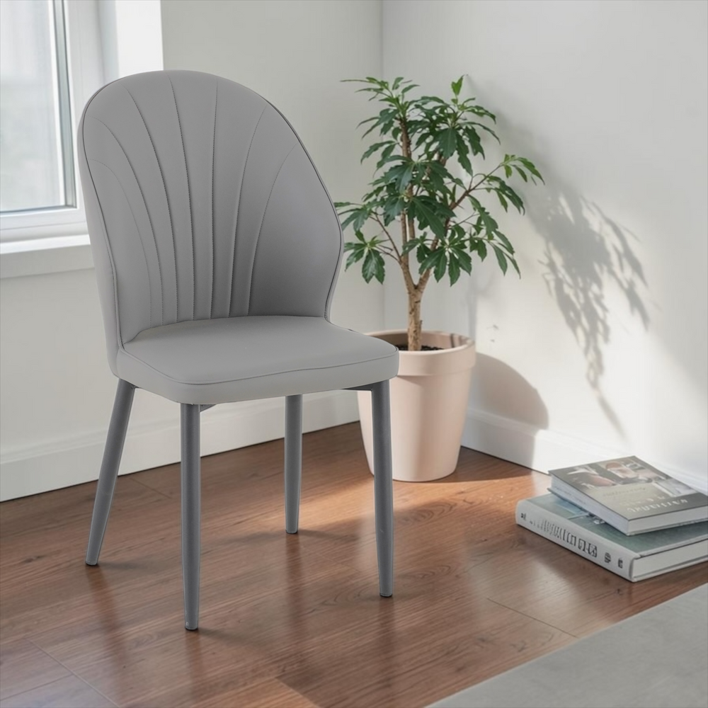 Silla de Comedor Color Plomo ABANICO