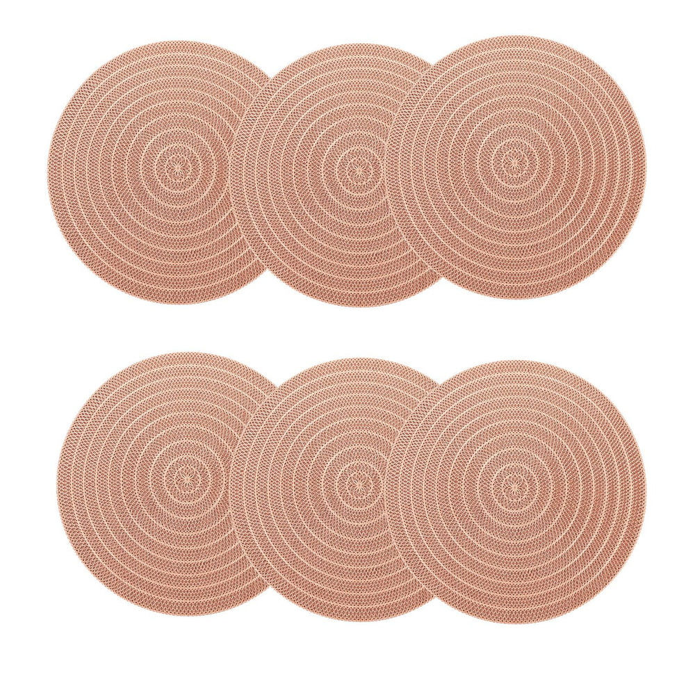 Individuales X6 Redondo rose ONIX