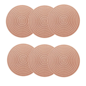 Individuales X6 Redondo rose ONIX