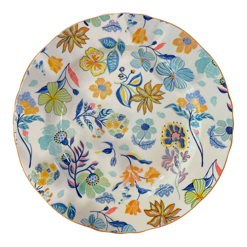 Plato Llano Estampado Flora 26.5cm
