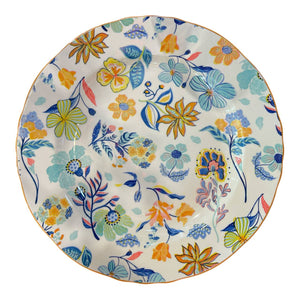 Plato Llano Estampado Flora 26.5cm