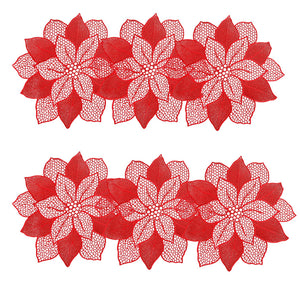 Individuales X6 Redondo Dorado FLOR