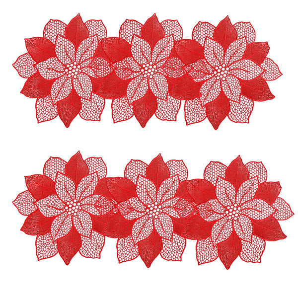 Individuales X6 Redondo Dorado FLOR