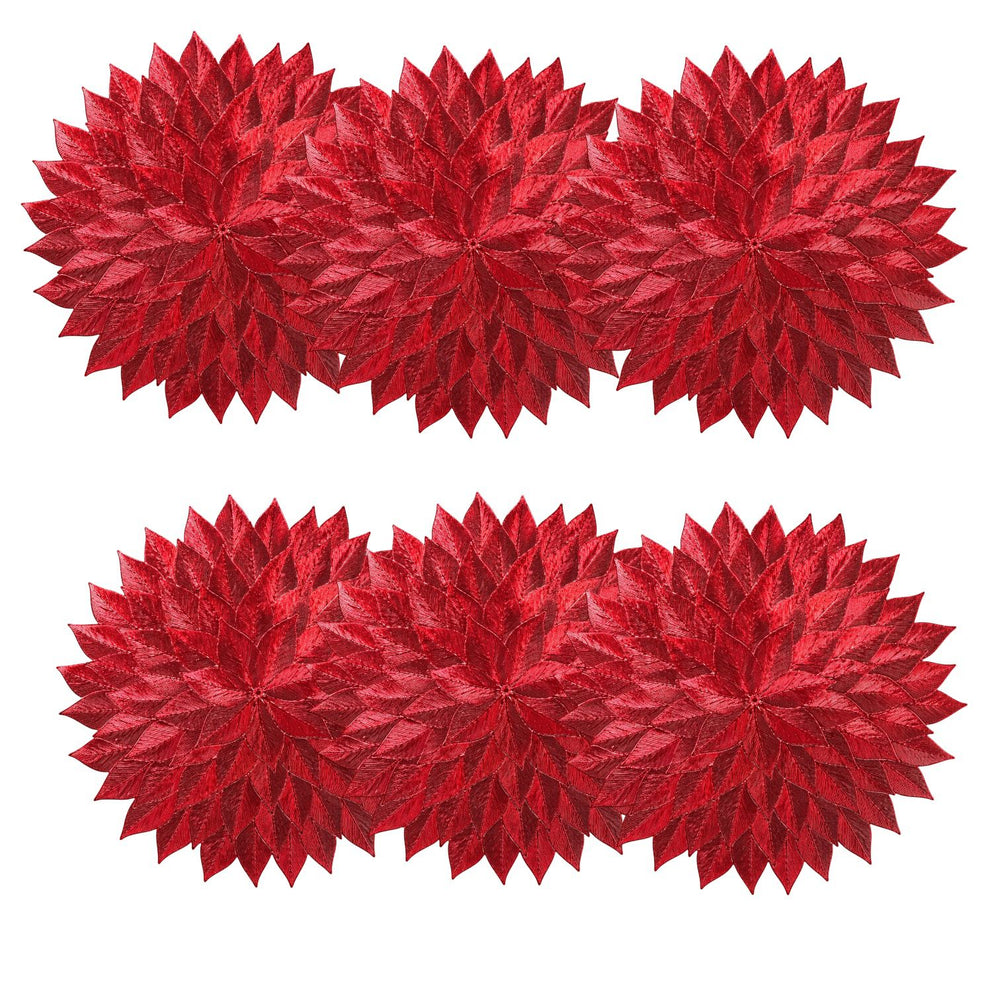 Individuales X6 Redondo Rojo SOL