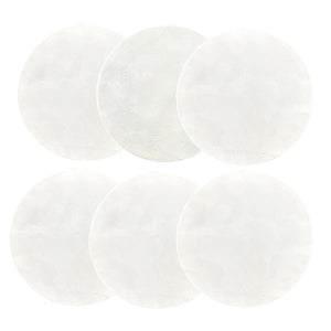 Individuales X6 Redondo Blanco ESTELAR
