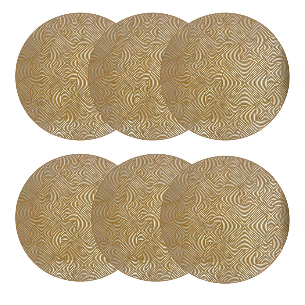 Individuales X6 Redondo Beige ESTELAR