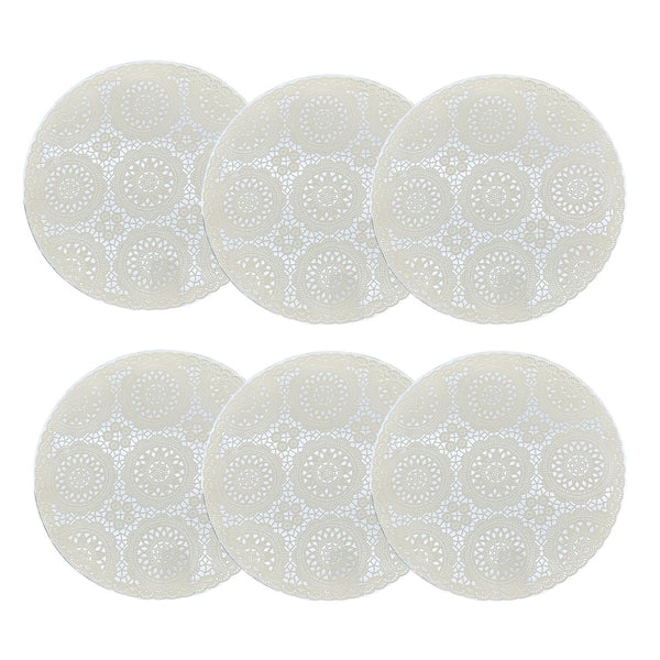 Individuales X6 Redondo Crema BLUM