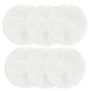 Individuales X6 Redondo Blanco BLUM