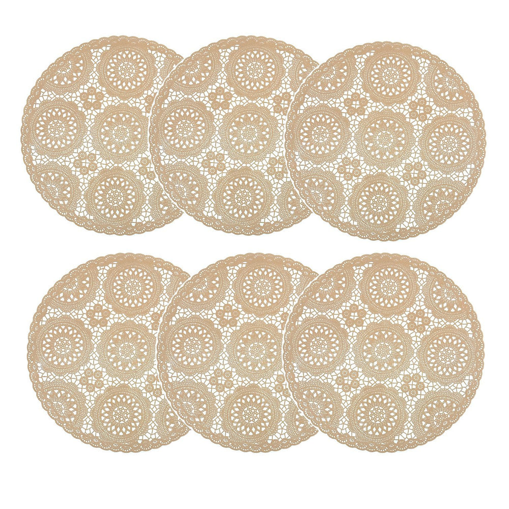 Individuales X6 Redondo Beige BLUM
