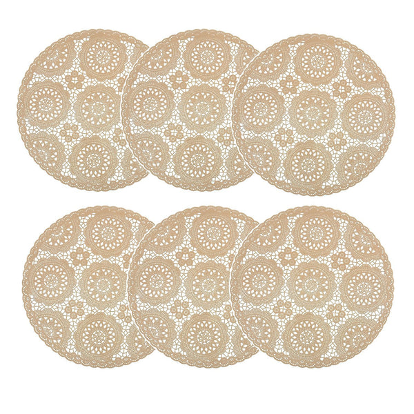 Individuales X6 Redondo Beige BLUM