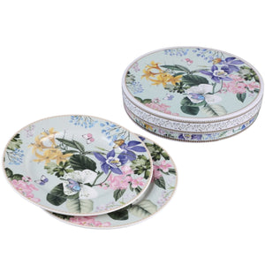 Plato Llano Grande de Loza x 2 Piezas FLORES COLLECTION