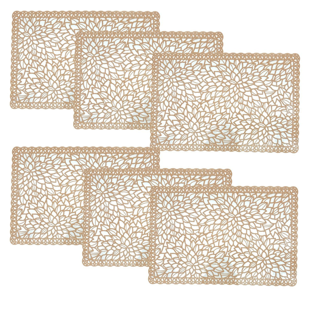 Individuales X6 Rectangular Beige STRONG
