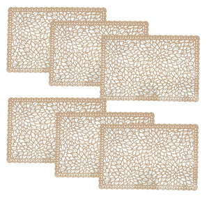 Individuales X6 Rectangular Beige STRONG