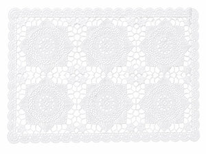 Individuales X6 Rectangular Blanco CARVING
