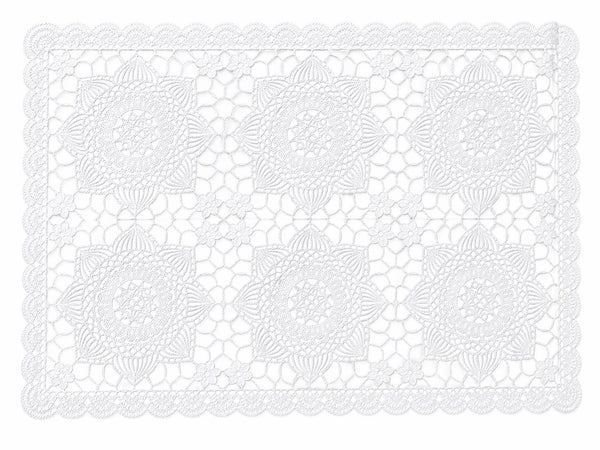 Individuales X6 Rectangular Blanco CARVING