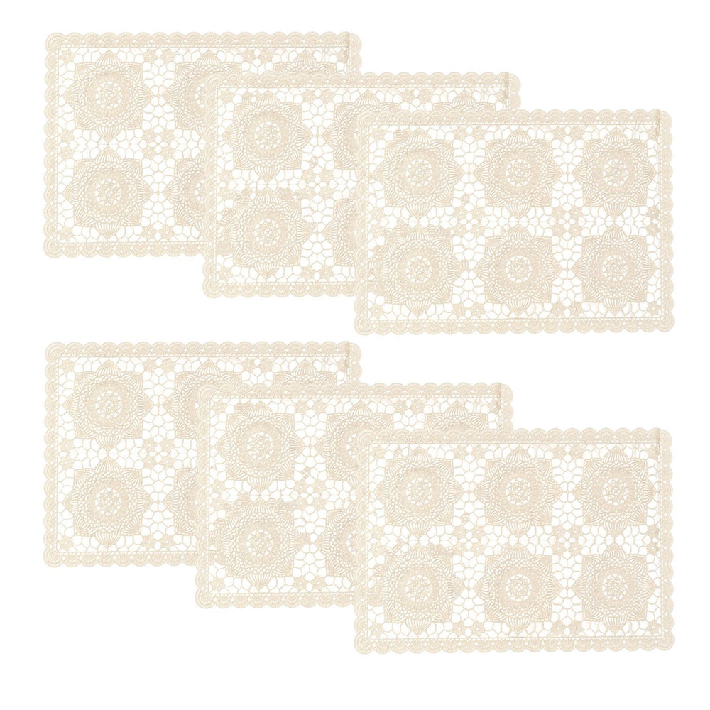 Individuales X6 Rectangular Beige CARVING