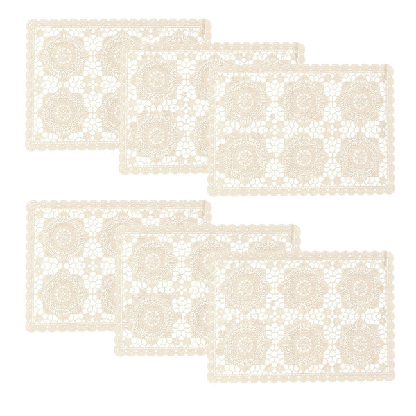 Individuales X6 Rectangular Beige CARVING