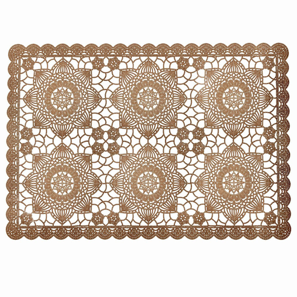 Individuales X6 Rectangular Marrón CARVING