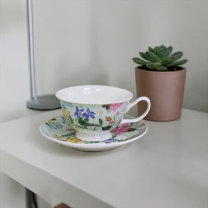 Taza de Té con plato FLORES COLLECTION
