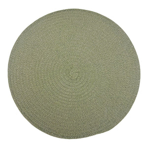 Individuales X6 Redondo Verde LEATHER