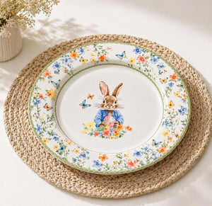 Plato Llano Grande de Loza x 2 Piezas RABBIT COLLECTION