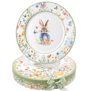 Plato Llano Grande de Loza x 2 Piezas RABBIT COLLECTION