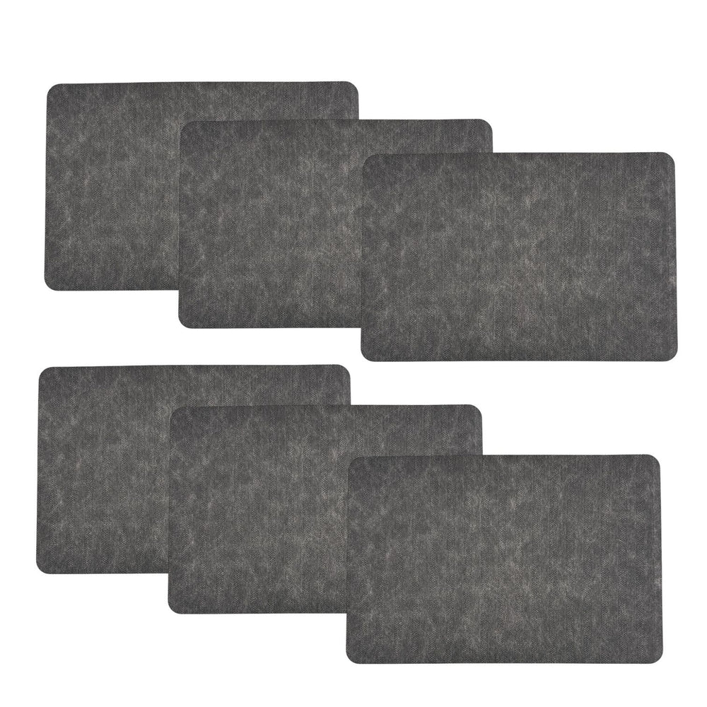Individuales X6 Rectangular Plomo ELEGANT