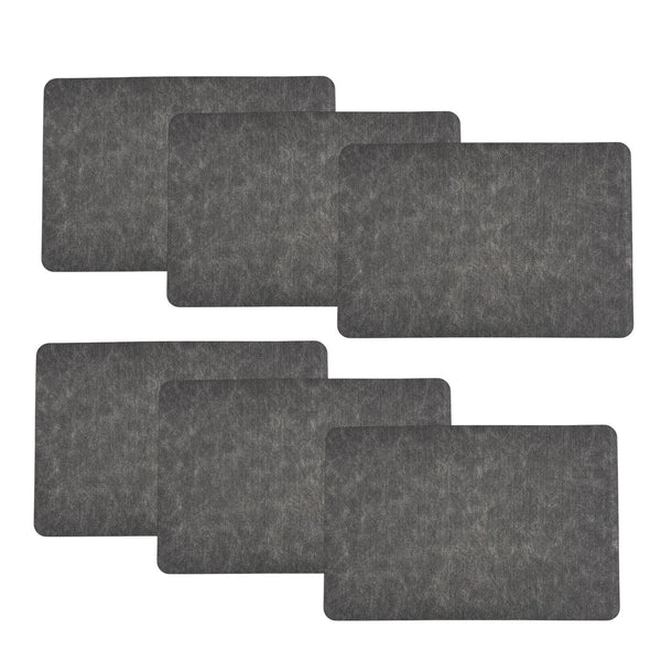 Individuales X6 Rectangular Plomo ELEGANT