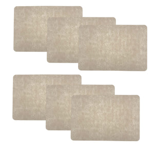 Individuales X6 Rectangular Crema ELEGANT