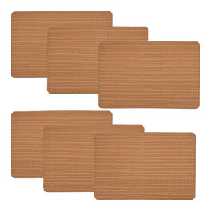 Individuales X6 Rectangular Marrón SUBTLE