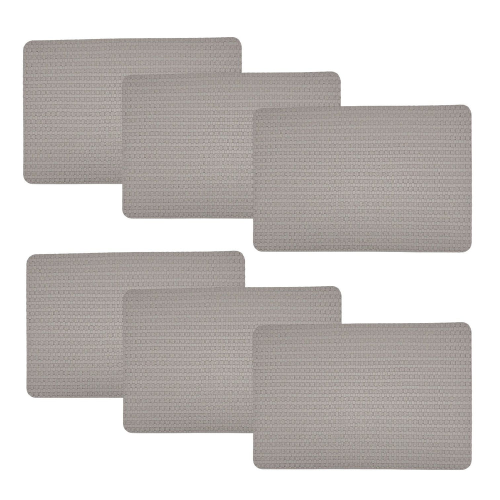 Individuales X6 Rectangular Plomo SUBTLE