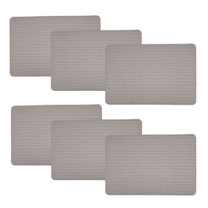 Individuales X6 Rectangular Plomo SUBTLE
