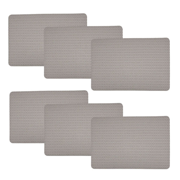 Individuales X6 Rectangular Plomo SUBTLE