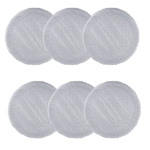 Individuales X6 Redondo Plata INOVA
