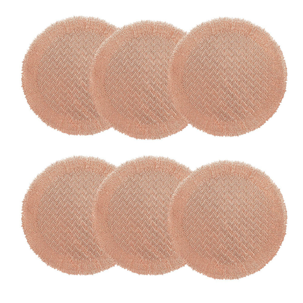Individuales X6 Redondo Rose INOVA