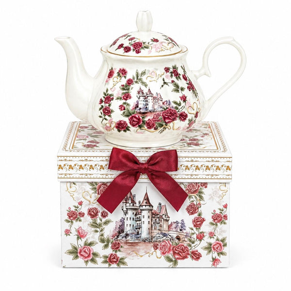 Tetera de loza ROSAS COLLECTION