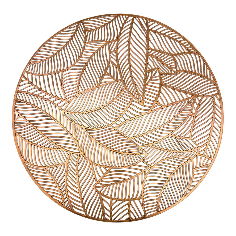 Individuales X6 Redondo Rose LEAVES