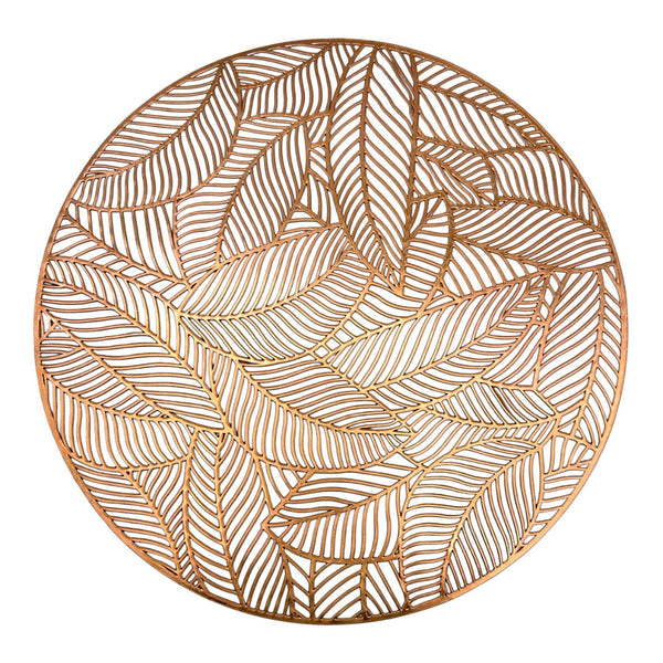 Individuales X6 Redondo Rose LEAVES