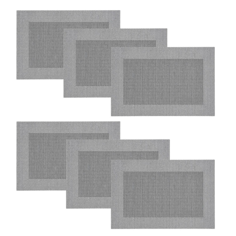Individuales X6 Rectangular Plomo SPACE