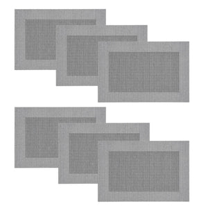 Individuales X6 Rectangular Plomo SPACE
