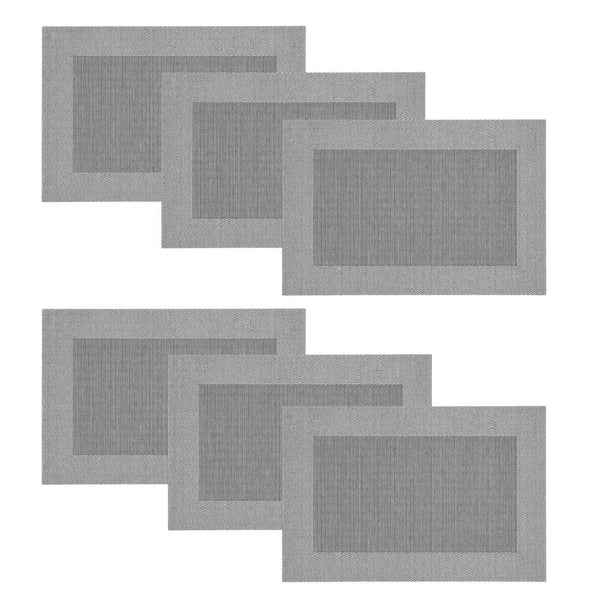 Individuales X6 Rectangular Plomo SPACE