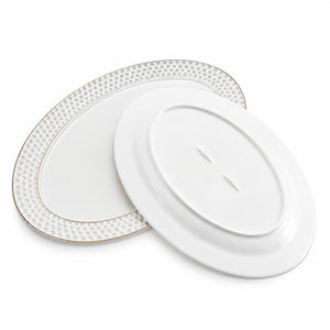 Plato Ovalado de Loza BLANCO