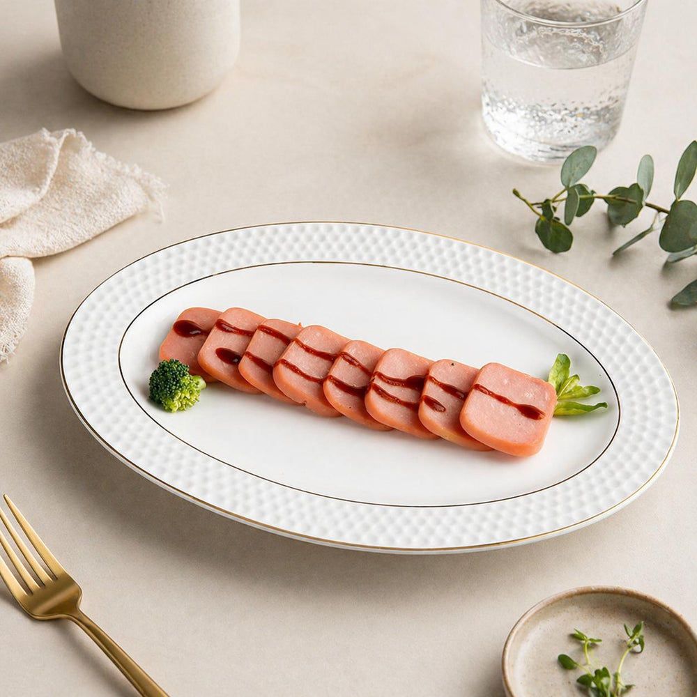 Plato Ovalado de Loza BLANCO