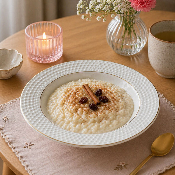 Plato Hondo de Loza BLANCO