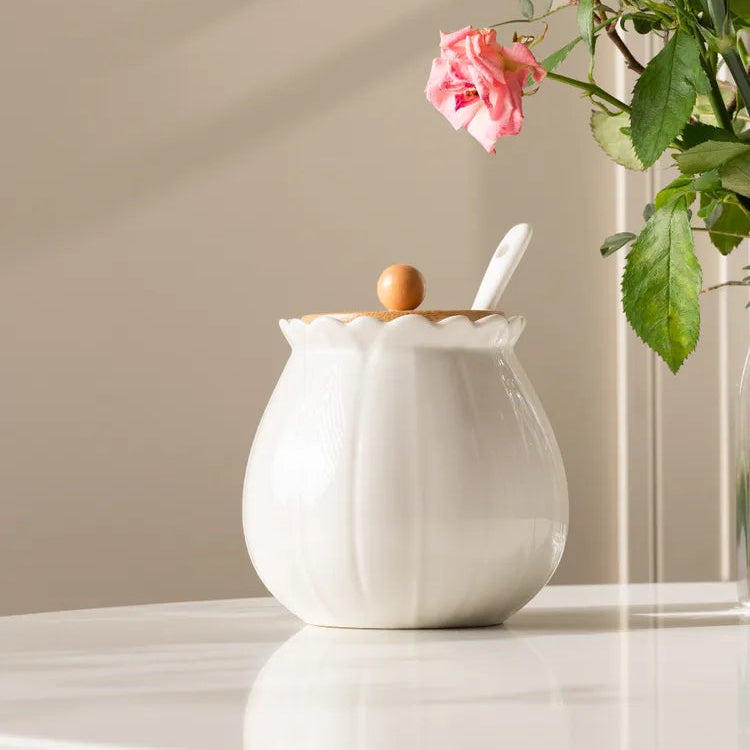 Azucarero de Ceramica WHITE COLLECTION