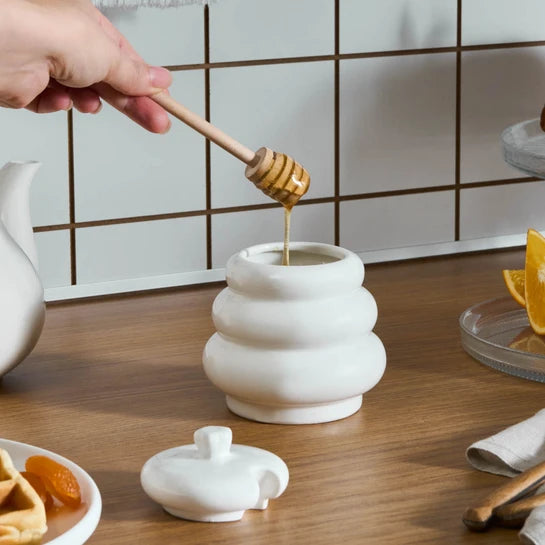 Mielero de Ceramica WHITE COLLECTION