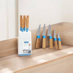 SET CUCHILLOS AZUL