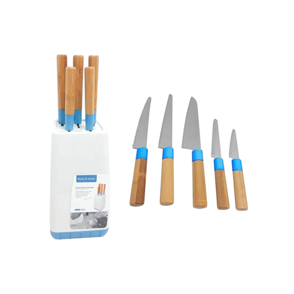 SET CUCHILLOS AZUL