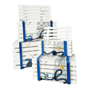 Cestos X4 Pesqueros Decorativos